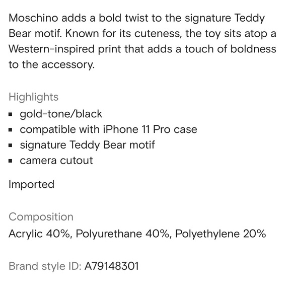 Moschino IPhone 11 phone case - Picture 2 of 3